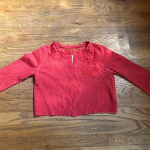 Kimchi & Blue Coral Lace Wool Cardigan